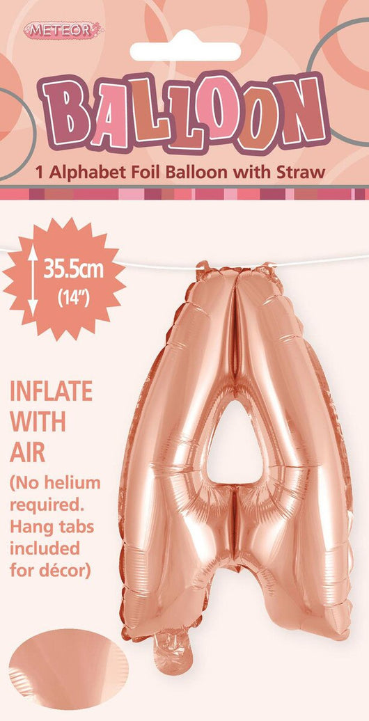 Air Filled Foil | 35cm | Rose Gold Letters