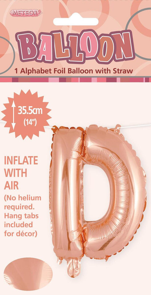 Air Filled Foil | 35cm | Rose Gold Letters