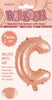 Air Filled Foil | 35cm | Rose Gold Letters
