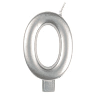 Anagram Small Number Candle | Silver