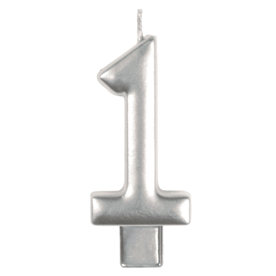 Anagram Small Number Candle | Silver