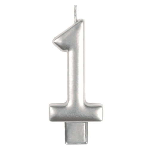 Anagram Small Number Candle | Silver