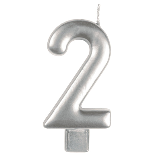 Anagram Small Number Candle | Silver