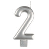 Anagram Small Number Candle | Silver