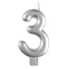 Anagram Small Number Candle | Silver