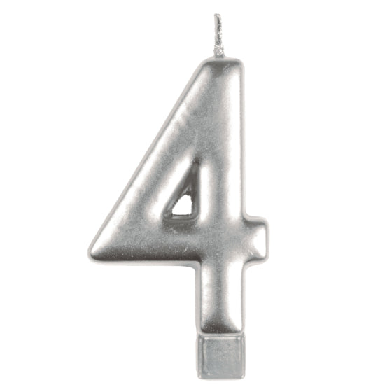 Anagram Small Number Candle | Silver
