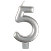 Anagram Small Number Candle | Silver