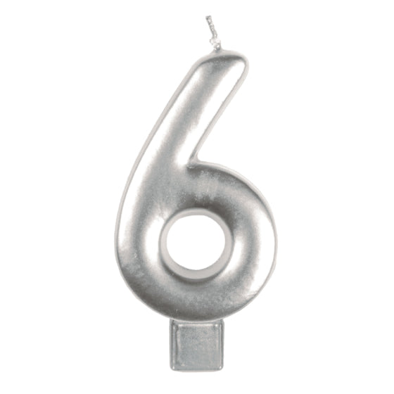Anagram Small Number Candle | Silver