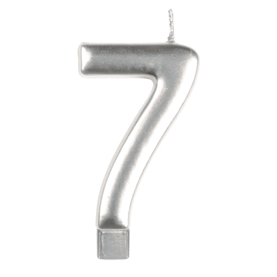 Anagram Small Number Candle | Silver