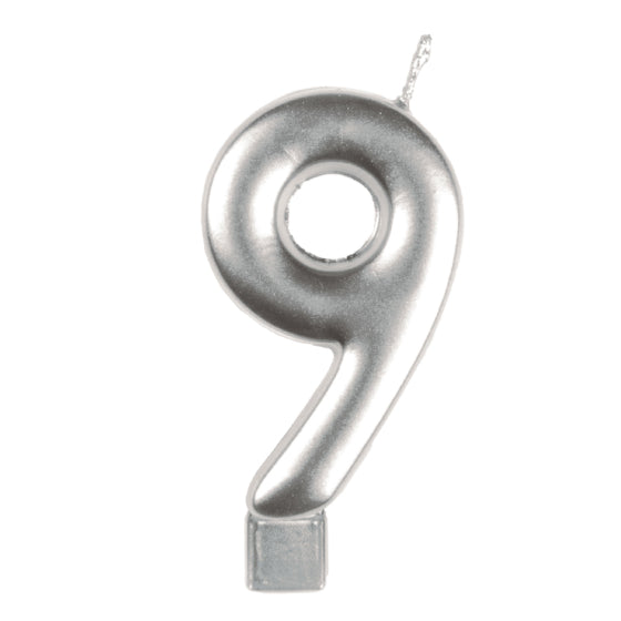 Anagram Small Number Candle | Silver