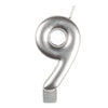 Anagram Small Number Candle | Silver