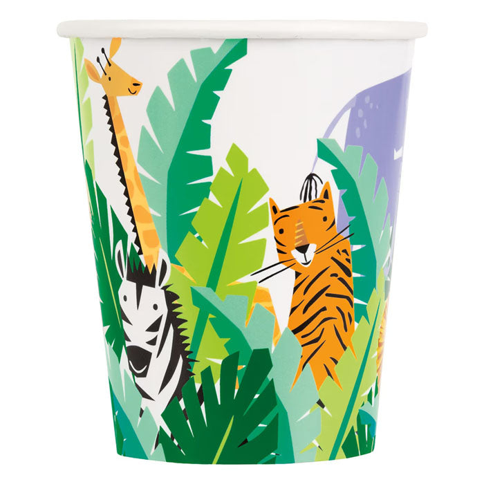 Safari Themed Paper Cups 8pk