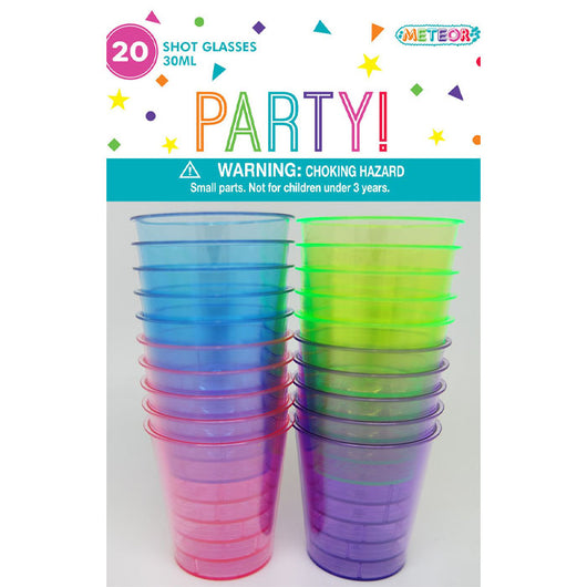 30ml colourful shot glasses | The French Kitchen Castle Hill