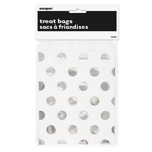 Patterned Paper Treat Bags | Gold, Rose Gold or Silver Dots
