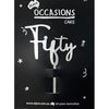 Cake Topper Acrylic | Fifty