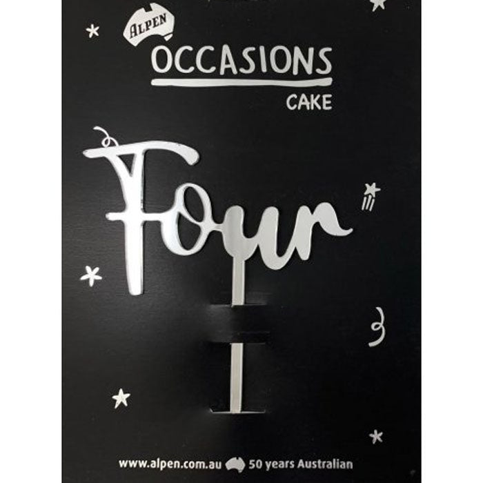 Four cake topper | The French Kitchen Castle Hill