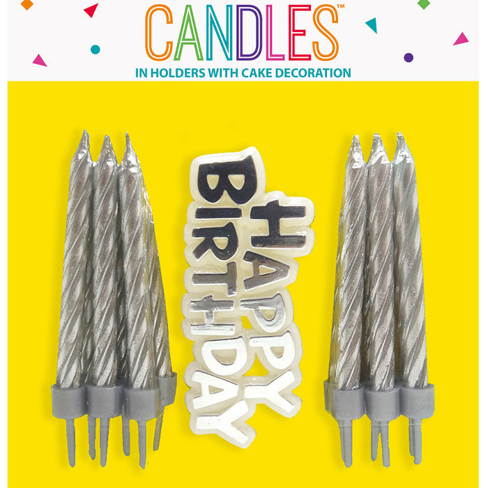 Metallic Happy Birthday Candles | The French Kitchen Castle Hill