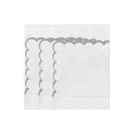 Assemble Napkins Silver trim scalloped 20pk
