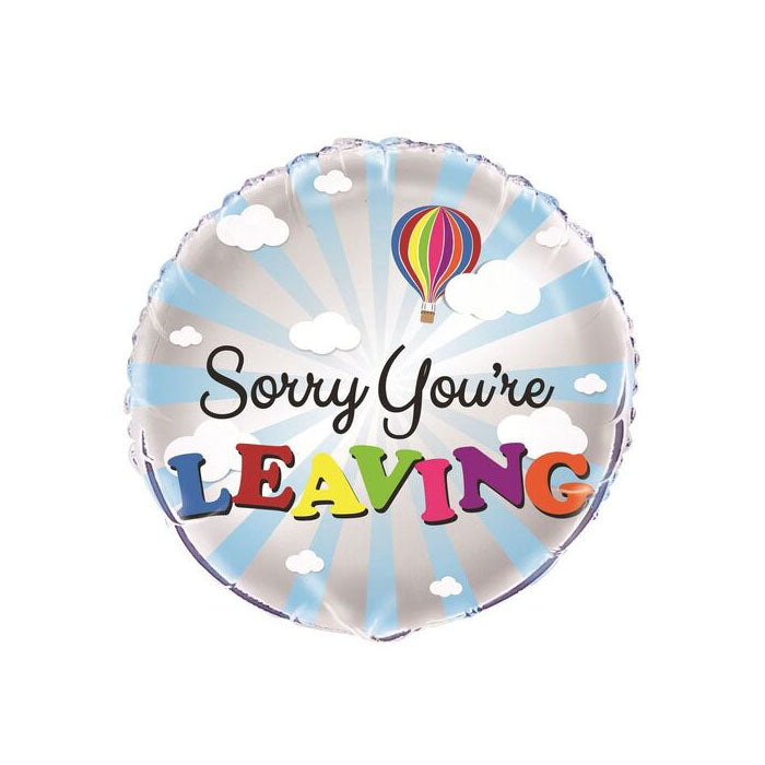"Sorry You're Leaving" Foil Balloon – 45cm (18") | Meteor