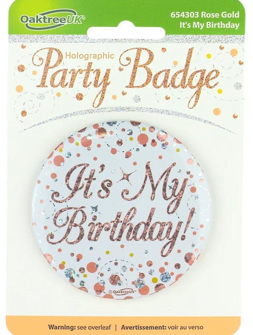 Sparkle Fizz It's My Birthday Badge
