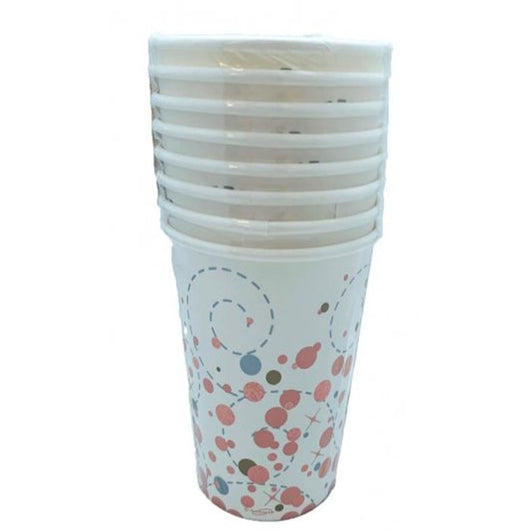 Sparkling Fizz Rose Gold Birthday Paper Cups – Pack of 8