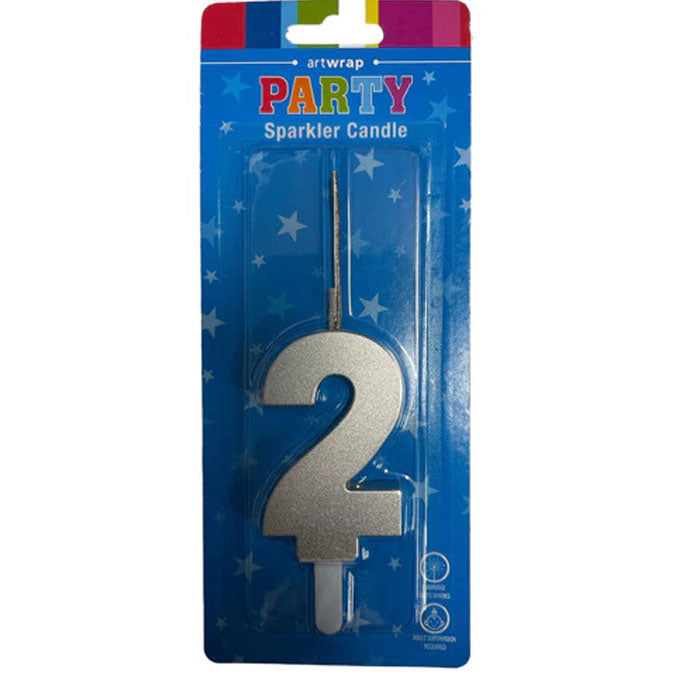 Numeral Sparklers to Candle
