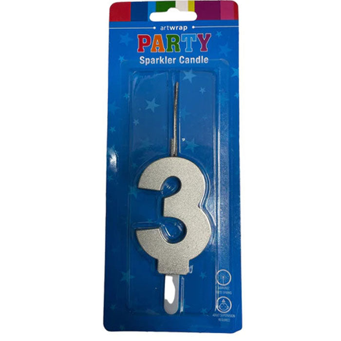 Numeral Sparklers to Candle
