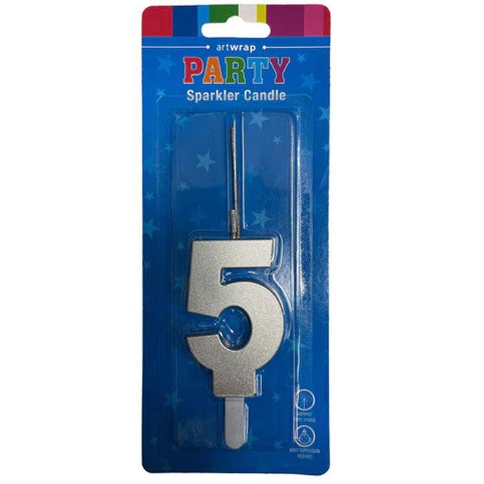 Numeral Sparklers to Candle