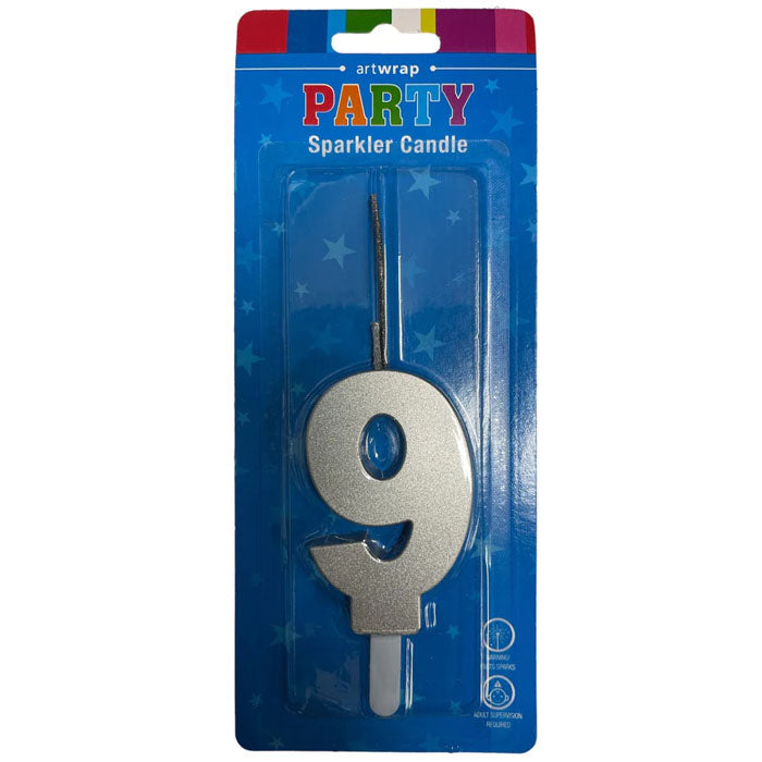 Numeral Sparklers to Candle
