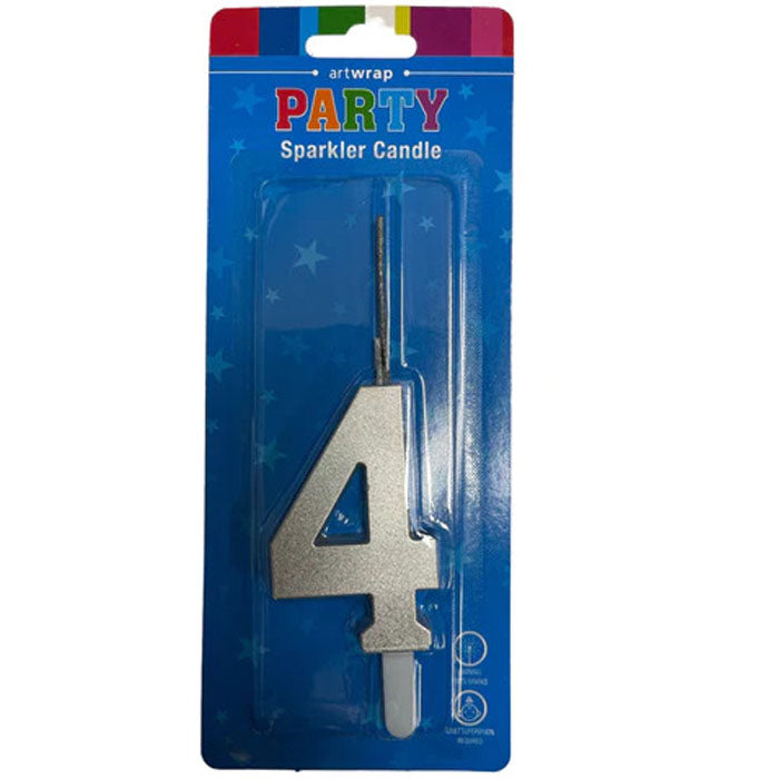 Numeral Sparklers to Candle