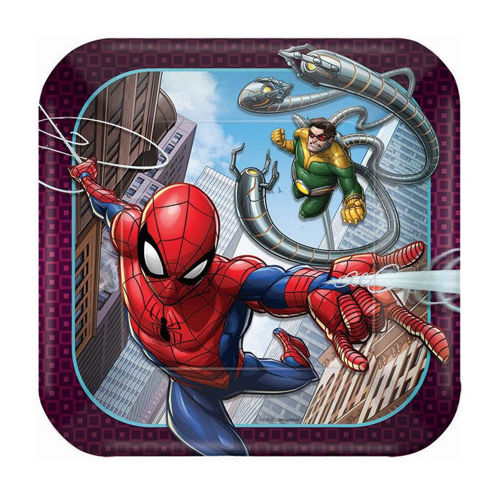 Spiderman 7" Plate 8pk