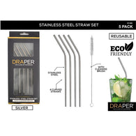 Draper Stainless Steel Straws 5pk