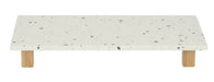Terrazzo rectangle footed board