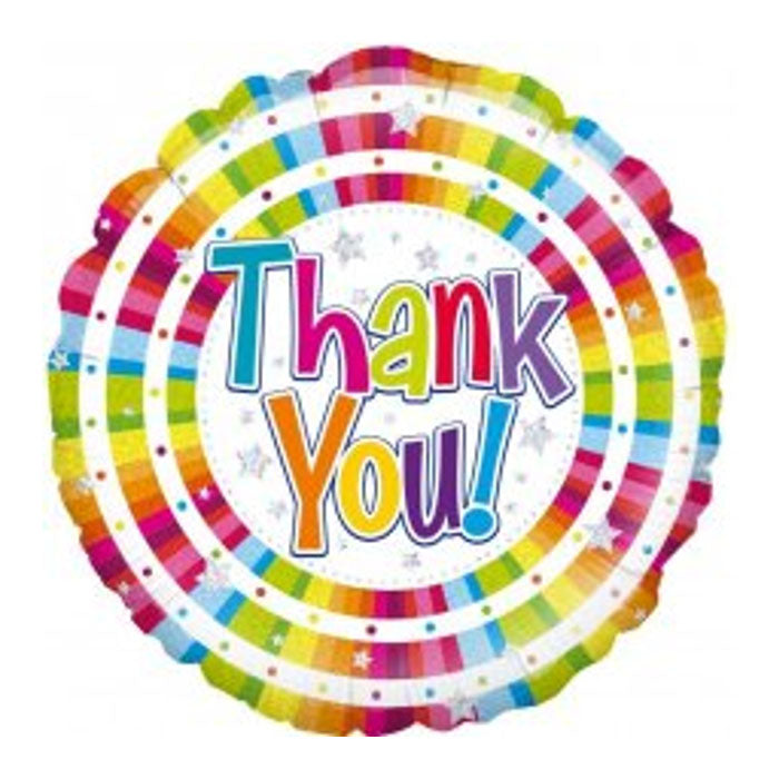Alpen- Thank You Rainbow Foil Balloon 18"