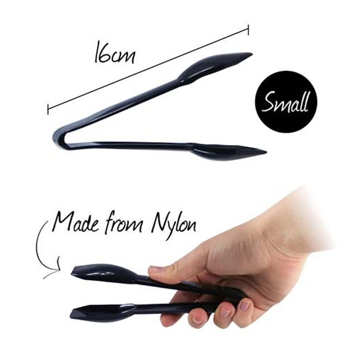 Black nylon tongs | 16cm