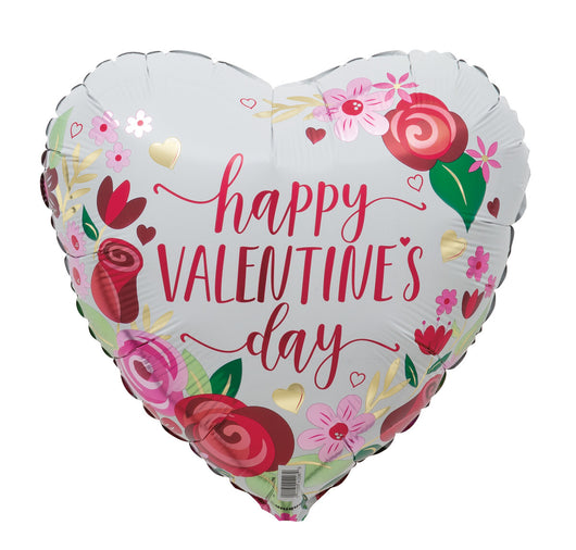 Happy Valentines Day Heart Foil Balloon