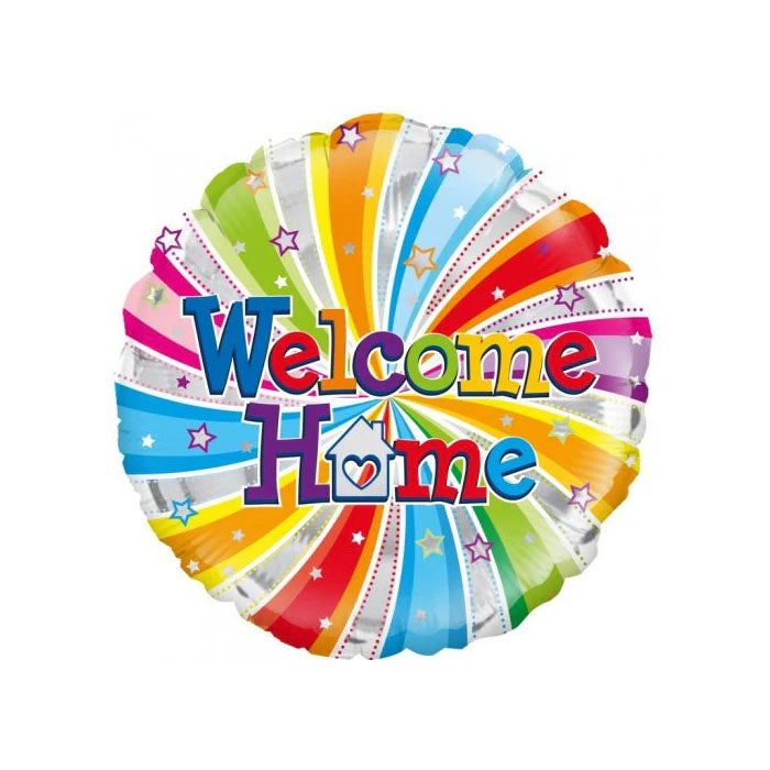 Alpen Rainbow Welcome Home Foil Balloon 18"