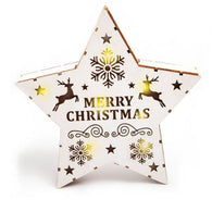 Merry Christmas Light-up Wooden Star | The French Kitchen Castle Hill