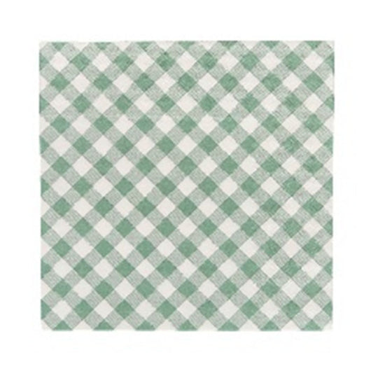 White & Green Gingham Napkins | The French Kitchen Castle Hill