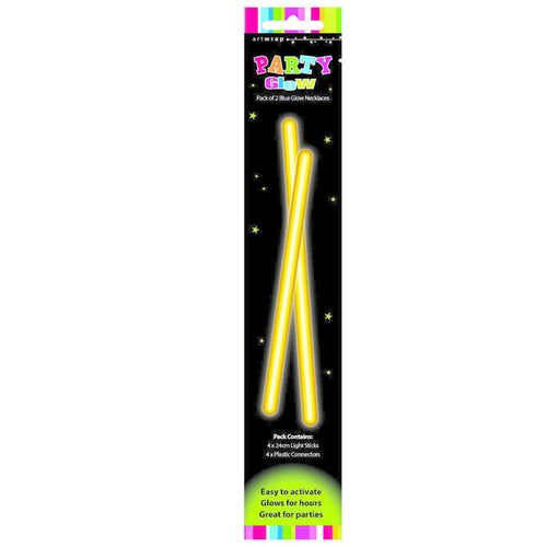 Glow Necklaces 2 pack Yellow or Blue
