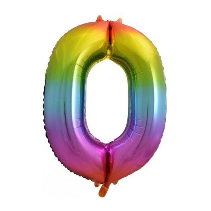 Rainbow Splash Jumbo Number Foils