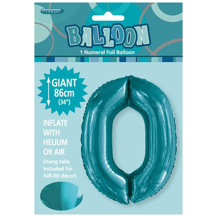 Teal Jumbo Number Foils