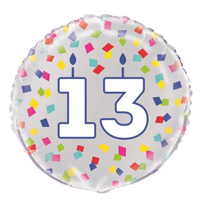 13th Happy Birthday | 18" Foil Balloon