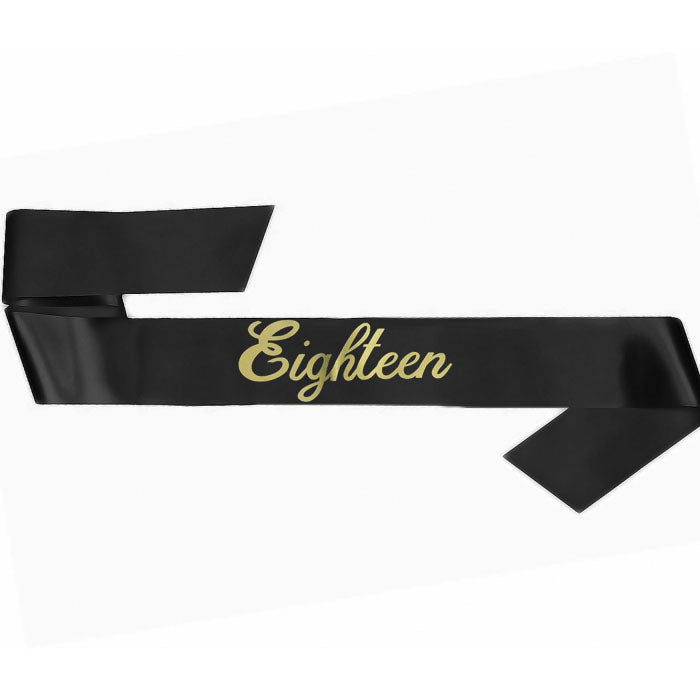 Birthday Sashes Eighteen & Twenty One | The French Kitchen Castle Hill