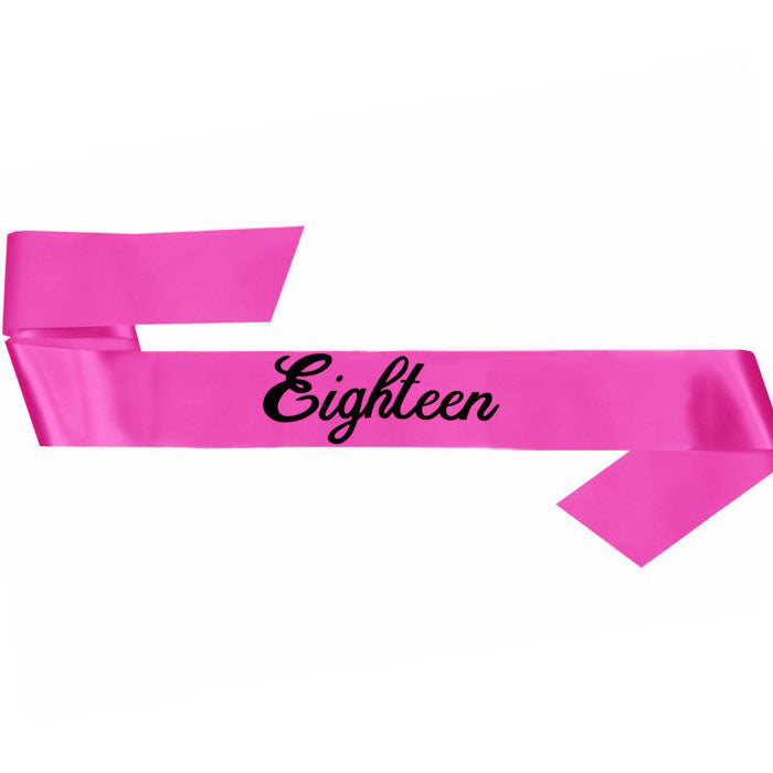 Birthday Sashes Eighteen & Twenty One | The French Kitchen Castle Hill