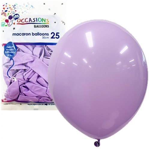 30cm Latex Balloons | Macaron Pack 25 | Lavender | Alpen | The French Kitchen Castle Hill