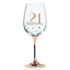 Happy Birthday Wine Glasses | Rose Gold
