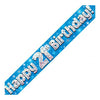 Holographic Party Banners | Blue