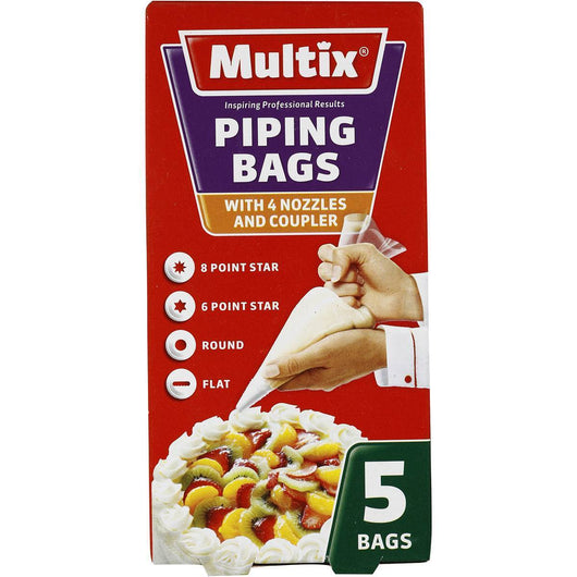 Piping Bags | With Nozzles & Coupler