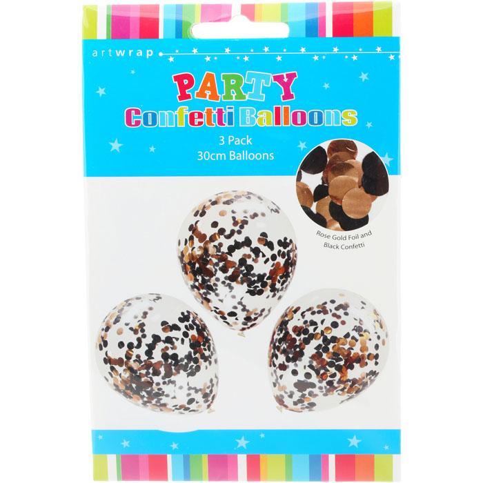 Confetti Balloons 30cm- 3pk